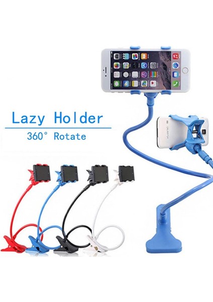 No.2 Tarzı Uzun Esnek Dudak Cep Cep Telefonu Tutucu Çoklu Renkli Tembel Yatak Masaüstü Braketi Samsung Için IPhone Için Montaj Standı (Yurt Dışından) modelleri