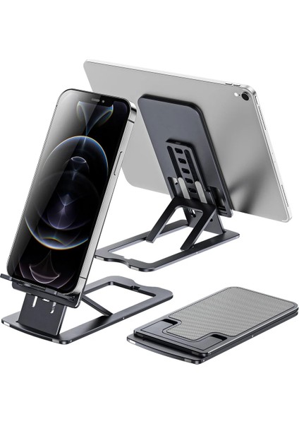 Gümüş Tarzı Metal Masaüstü Tablet Tutacağı Masa Hücresi Katlanabilir Destek Masasını Uzatın Cep Telefonu Stander Rafı iPhone iPad Için Ayarlanabilir (Yurt Dışından)