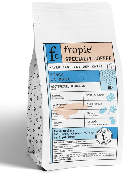 Finca La Mora - Honduras - Kavrulmuş Nitelikli Kahve Çekirdeği - 250 g