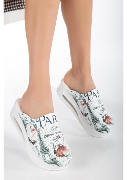 Air Taban Doktor Hemşire Hastane Aşçı Terliği Desenli 458