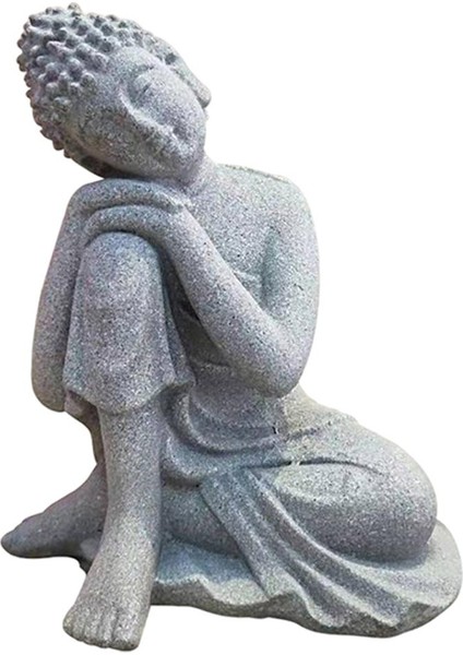 Reçine Meditasyon Buda Tealight I Için Tahsil Küçük 1 7.5X6X10.2 cm #2 (Yurt Dışından)