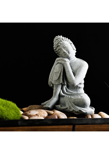 Reçine Meditasyon Buda Tealight I Için Tahsil Küçük 1 7.5X6X10.2 cm #2 (Yurt Dışından)