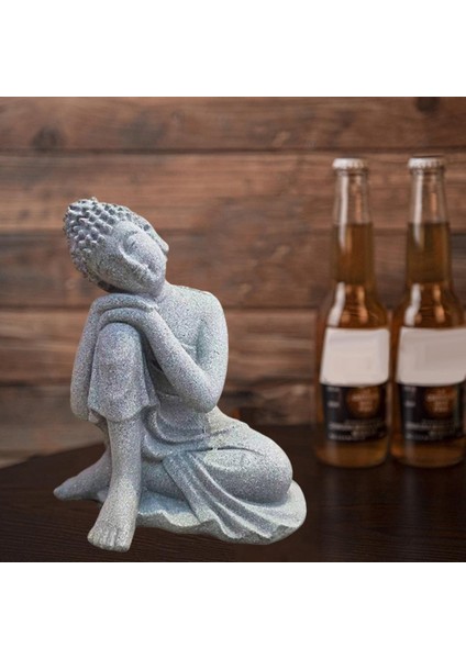 Reçine Meditasyon Buda Tealight I Için Tahsil Küçük 1 7.5X6X10.2 cm #2 (Yurt Dışından)