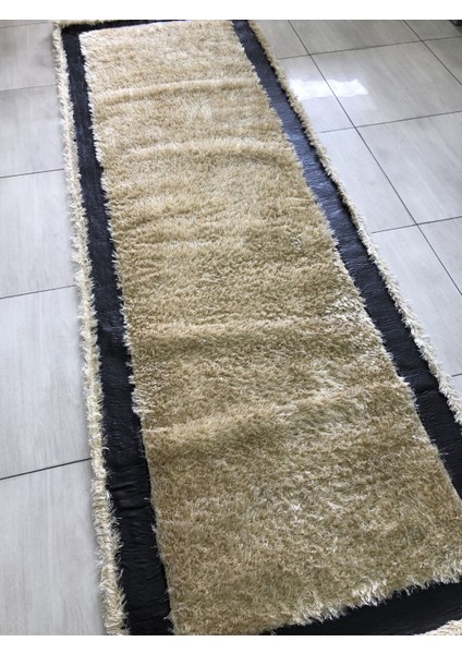 Simli Deri 100X300 Sarı Derili Simli Yolluk 3 Metre !