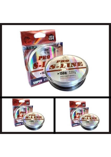 Uyguna-Yakala 0.23 mm 150 mt Pro S-Line Makara Misina ŞEFFAF-İNA.013