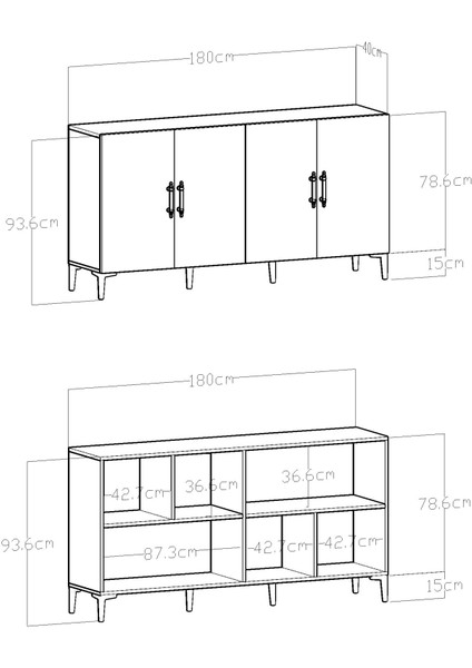 Givayo Mobilya Peri Konsol 180 cm