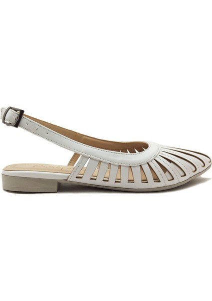 Talaria Beyaz Renk Kalın Topuk Kadın Sandalet modelleri