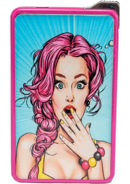 Pop Art Kaliteli Metal Çakmak