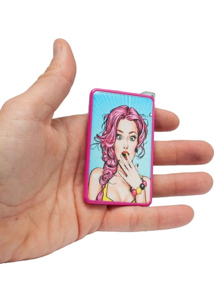Pop Art Kaliteli Metal Çakmak