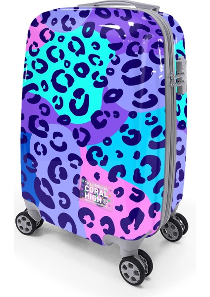 Leopar Desenli Kabin Boy Valiz (50CM) 16542 modelleri