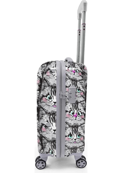 Kedi Desenli Kabin Boy Valiz (50CM) 16543 indirimleri