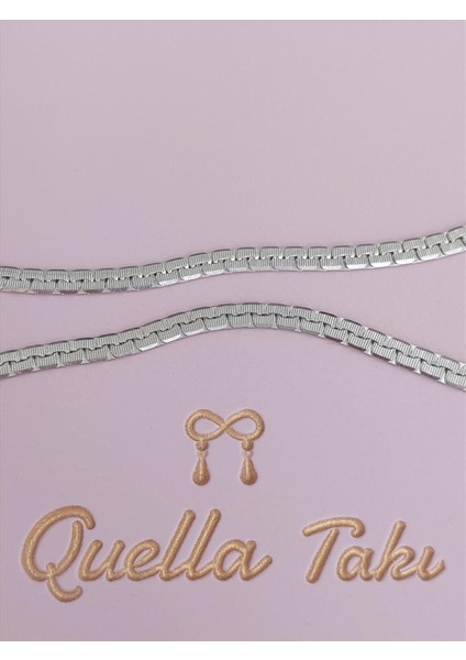 Çelik Uzun Yılan Derili Silver Kolye(60-65 Cm)