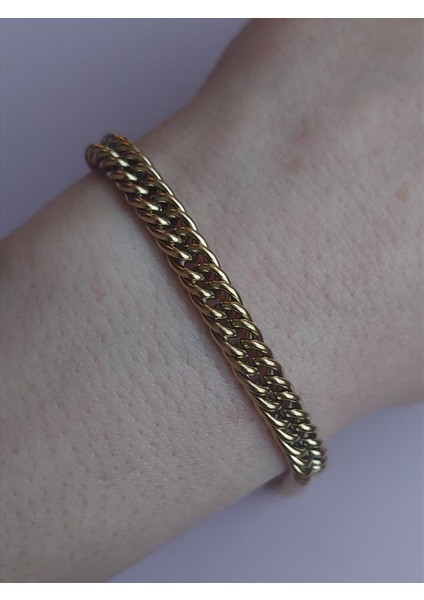 Çelik Örgü Gold Bileklik (16-20 Cm) modelleri