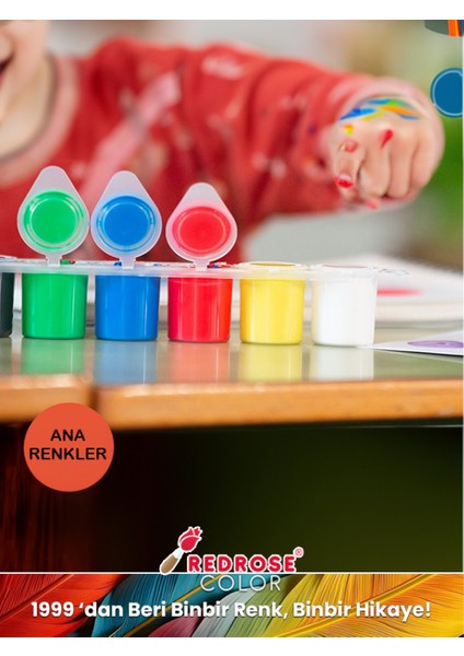 Turkuaz Parmak Boyası 500GR Yıkanabilir, En-71 Sertifikalı, Toksik Içermez, Çocuk Okul Kreş Için modelleri