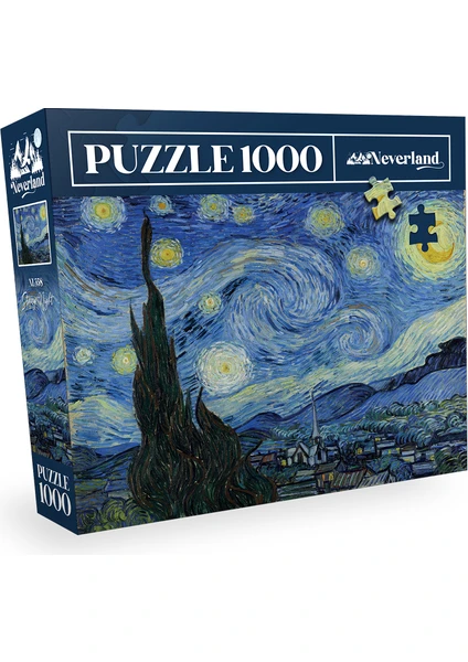 1000 Parça Puzzle - Starry Nıght (Yıldızlı Gece)