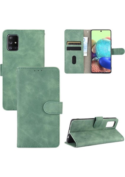 Kart Tutucu Kickstand Tam Koruma ile Samsung Galaxy A71 5g Için Kılıf (Yurt Dışından)