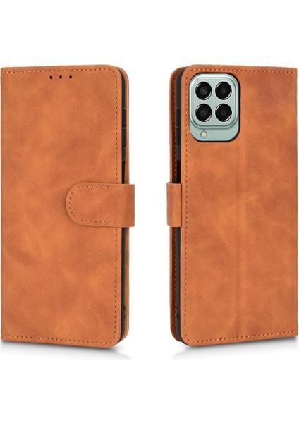 Samsung Galaxy M33 5g Kart Ekleme Deri Folio Flip Case (Yurt Dışından)
