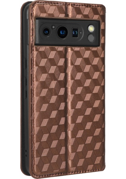 Google Pixel 8 Pro Cüzdan Hakiki Deri Darbeye Dayanıklı Tpu Kılıf Standı Dayanıklı Flip Kitap Katlanır (Yurt Dışından)