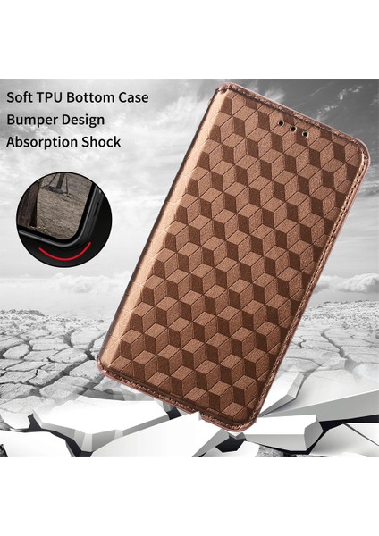 Apple iPhone 13 Pro Max Cüzdan Hakiki Deri Darbeye Dayanıklı Tpu Kılıf Standı Dayanıklı Flip Kitap Katlanır (Yurt Dışından)