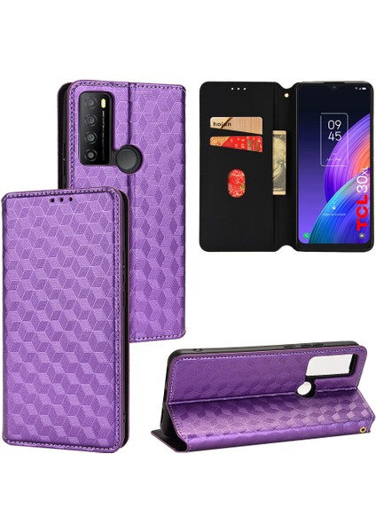 Tcl 30 Xl Cüzdan Hakiki Deri Darbeye Dayanıklı Tpu Kılıf Standı Dayanıklı Flip Kitap Katlanır (Yurt Dışından)