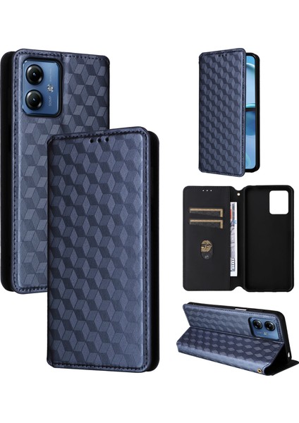Motorola Moto G14 4g Cüzdan Hakiki Deri Darbeye Dayanıklı Tpu Kılıf Standı Dayanıklı Flip Kitap Katlanır (Yurt Dışından)
