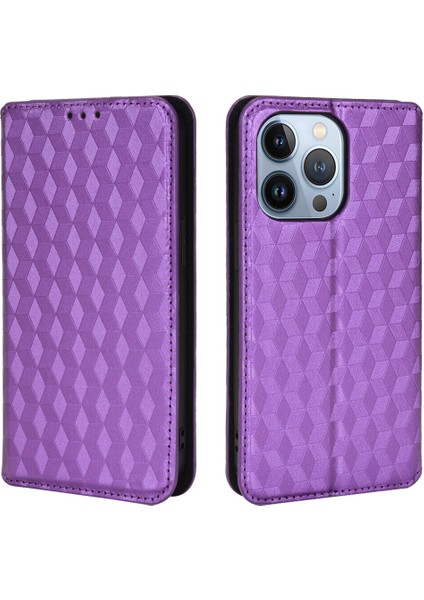 Apple iPhone 13 Pro Max Cüzdan Hakiki Deri Darbeye Dayanıklı Tpu Kılıf Standı Dayanıklı Flip Kitap Katlanır (Yurt Dışından)