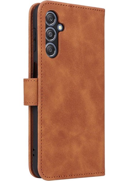 SZY Mall Samsung Galaxy M34 5g Için Kılıf Koruyucu Kapak Deri Folio Flip Case (Yurt Dışından)