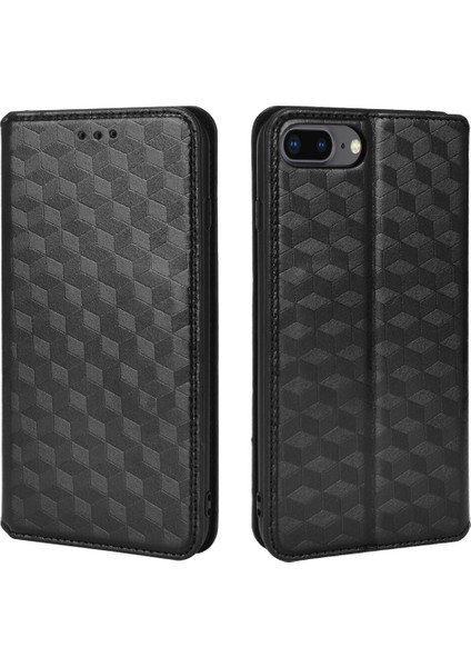 Apple iPhone 7 Plus/8 Plus Cüzdan Hakiki Deri Darbeye Dayanıklı Tpu Kılıf Standı Dayanıklı Flip Kitap Katlanır (Yurt Dışından)