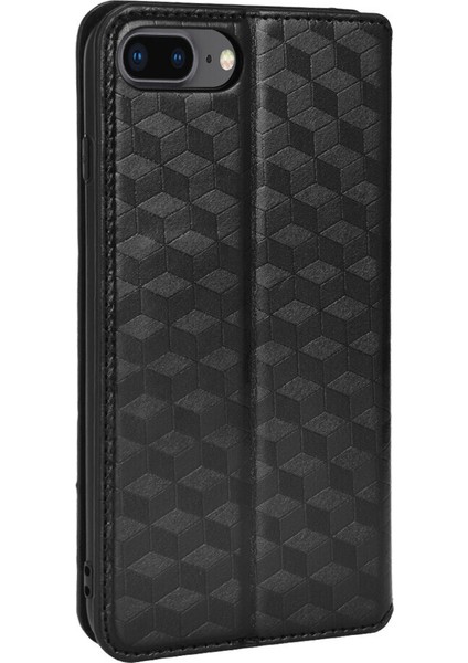 Apple iPhone 7 Plus/8 Plus Cüzdan Hakiki Deri Darbeye Dayanıklı Tpu Kılıf Standı Dayanıklı Flip Kitap Katlanır (Yurt Dışından)