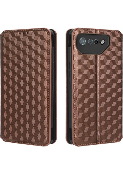 Asus Rog Phone 7 Cüzdan Hakiki Deri Darbeye Dayanıklı Tpu Kılıf Standı Dayanıklı Flip Kitap Katlanır (Yurt Dışından)