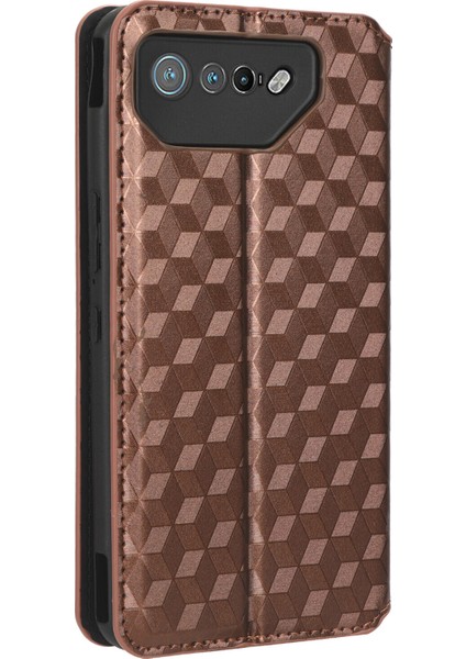 Asus Rog Phone 7 Cüzdan Hakiki Deri Darbeye Dayanıklı Tpu Kılıf Standı Dayanıklı Flip Kitap Katlanır (Yurt Dışından)