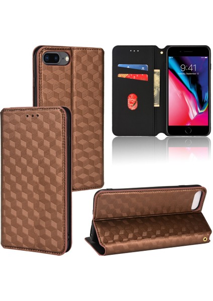 Apple iPhone 7 Plus/8 Plus Cüzdan Hakiki Deri Darbeye Dayanıklı Tpu Kılıf Standı Dayanıklı Flip Kitap Katlanır (Yurt Dışından) fiyatları