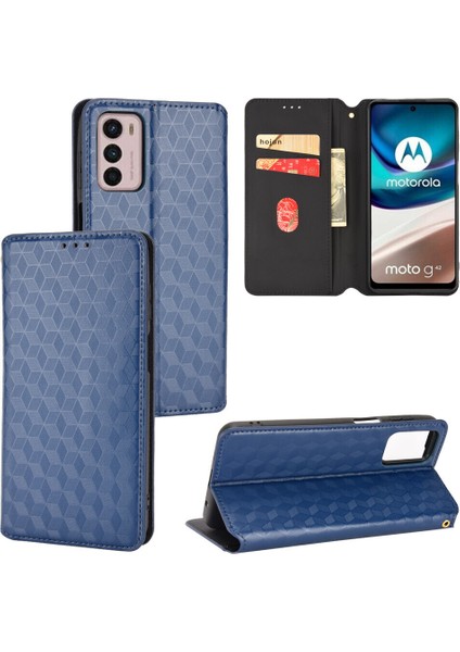 Motorola Moto G42 Cüzdan Hakiki Deri Darbeye Dayanıklı Tpu Kılıf Standı Dayanıklı Flip Kitap Katlanır (Yurt Dışından)
