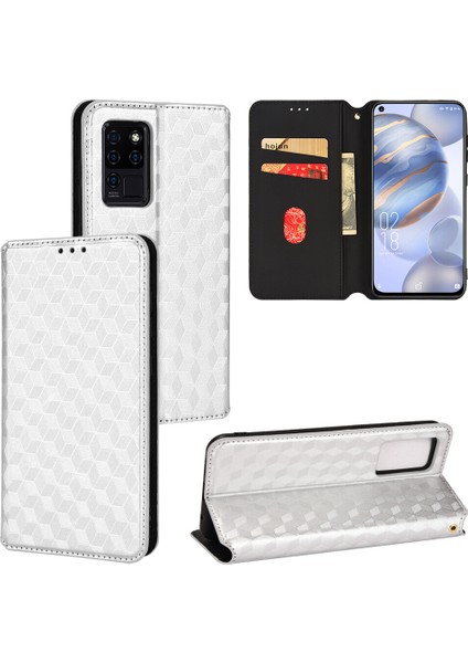 Oukitel C21 Cüzdan Hakiki Deri Darbeye Dayanıklı Tpu Kılıf Standı Dayanıklı Flip Kitap Katlanır (Yurt Dışından)