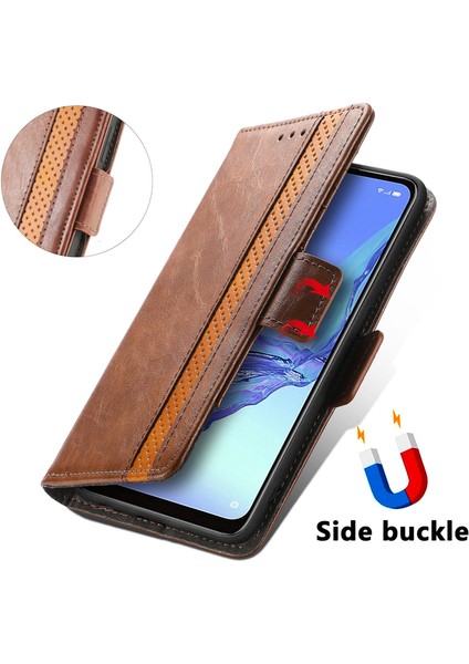 Oppo A53 2020 Cüzdan Kılıfı, Kart Tutuculu Pu Deri Flip Kılıf Rfıd Engelleme Kickstand Telefon Kapağı (Yurt Dışından)