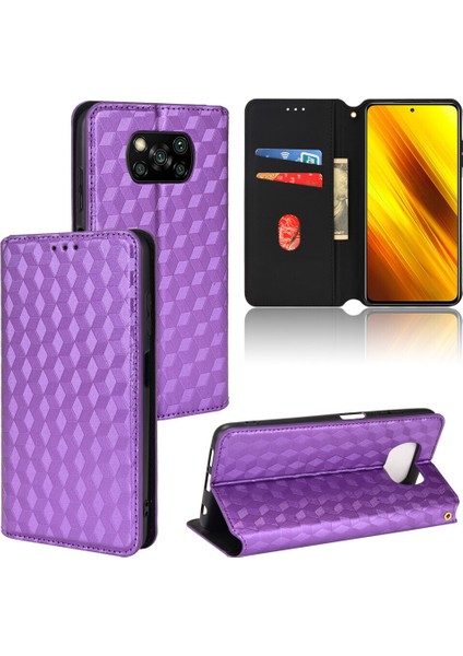 Xiaomi Mi Poco X3 Nfc Cüzdan Hakiki Deri Darbeye Dayanıklı Tpu Kılıf Standı Dayanıklı Flip Kitap Katlanır (Yurt Dışından)