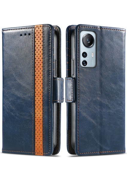 Xiaomi 12 Lite Cüzdan Kılıfı, Kart Tutuculu Pu Deri Flip Kılıf Rfıd Engelleme Kickstand Telefon Kapağı (Yurt Dışından)
