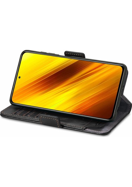 Xiaomi Poco X3 Nfc Cüzdan Kılıfı, Kart Tutuculu Pu Deri Flip Kılıf Rfıd Engelleme Kickstand Telefon Kapağı (Yurt Dışından)