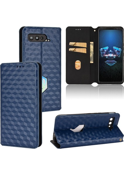 Asus Rog Phone 5 Cüzdan Hakiki Deri Darbeye Dayanıklı Tpu Kılıf Standı Dayanıklı Flip Kitap Katlanır (Yurt Dışından)