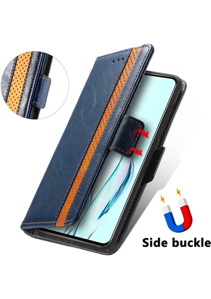 Zte Axon 30 5g Cüzdan Kılıfı, Kart Tutuculu Pu Deri Flip Kılıf Rfıd Engelleme Kickstand Telefon Kapağı (Yurt Dışından)