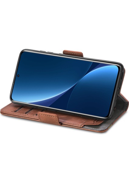Xiaomi 12 Pro Cüzdan Kılıfı, Kart Tutuculu Pu Deri Flip Kılıf Rfıd Engelleme Kickstand Telefon Kapağı (Yurt Dışından) modelleri