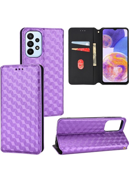 Samsung Galaxy A23 4g Cüzdan Hakiki Deri Darbeye Dayanıklı Tpu Kılıf Standı Dayanıklı Flip Kitap Katlanır (Yurt Dışından)