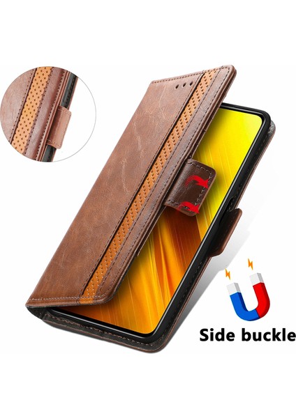 Xiaomi Poco X3 Nfc Cüzdan Kılıfı, Kart Tutuculu Pu Deri Flip Kılıf Rfıd Engelleme Kickstand Telefon Kapağı (Yurt Dışından)