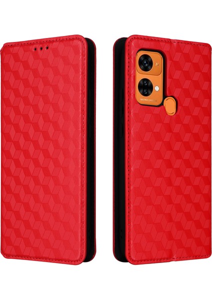 Oukitel C33 Cüzdan Hakiki Deri Darbeye Dayanıklı Tpu Kılıf Standı Dayanıklı Flip Kitap Katlanır (Yurt Dışından)