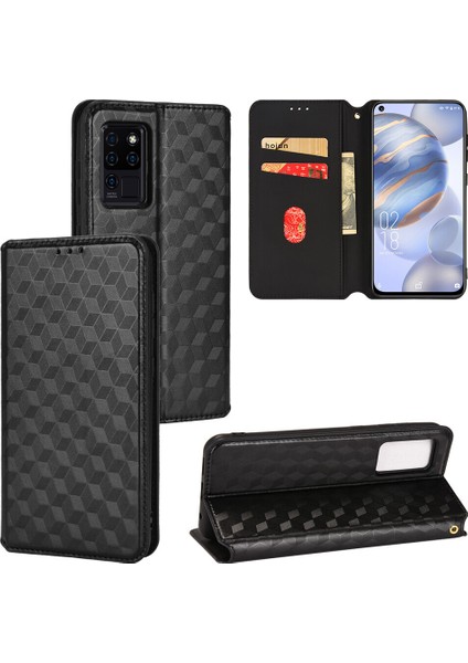 Oukitel C21 Cüzdan Hakiki Deri Darbeye Dayanıklı Tpu Kılıf Standı Dayanıklı Flip Kitap Katlanır (Yurt Dışından)