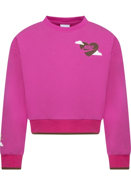 Sweet Swoosh Crew Sweat Çocuk Sweatshirt 36L789-AHD fiyatları