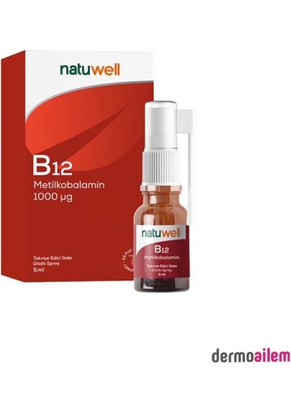 B12 Metilkobalamin Sprey 1000 Mcg 5 ml