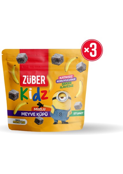 Kidz Meyve Küpü Muzlu 49G x 3 Adet