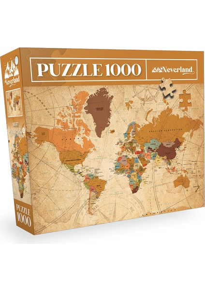 1000 Parça Puzzle - World Map-Iı (Dünya Haritası-Iı)