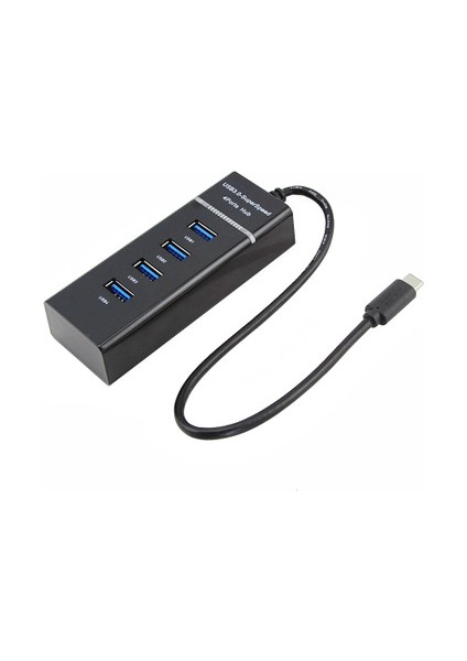 4 Port USB 3.0 Hub Çoklayıcı Çoğaltıcı Switch Splitter Siyah